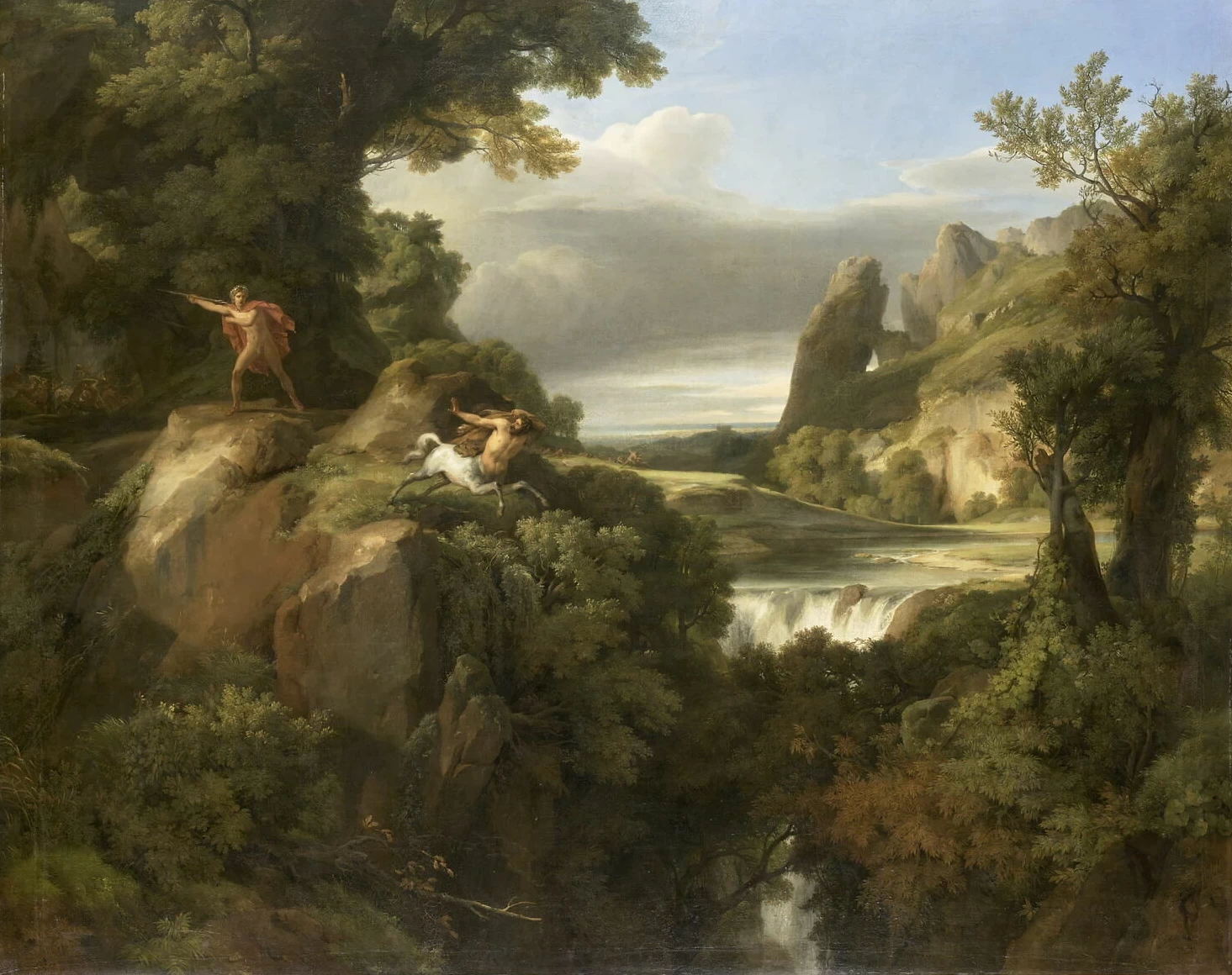 Paesaggio, Teseo che insegue i centauri - Louvre Collections